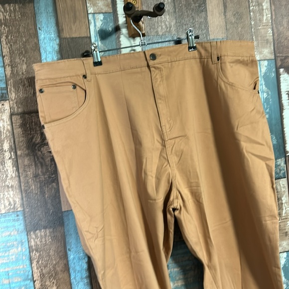 American Sweetheart 24W brown cotton elastic waist pants - Picture 5 of 15